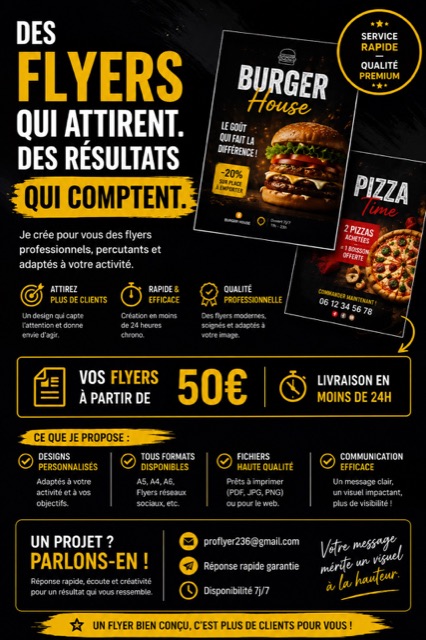 Flyer Création de flyers — présentation — Communication