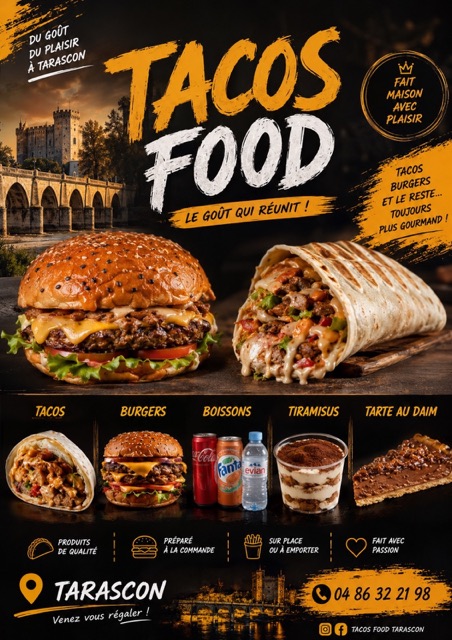 Flyer Tacos Food — Restauration