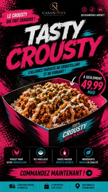 Flyer Tasty Crousty — Restauration