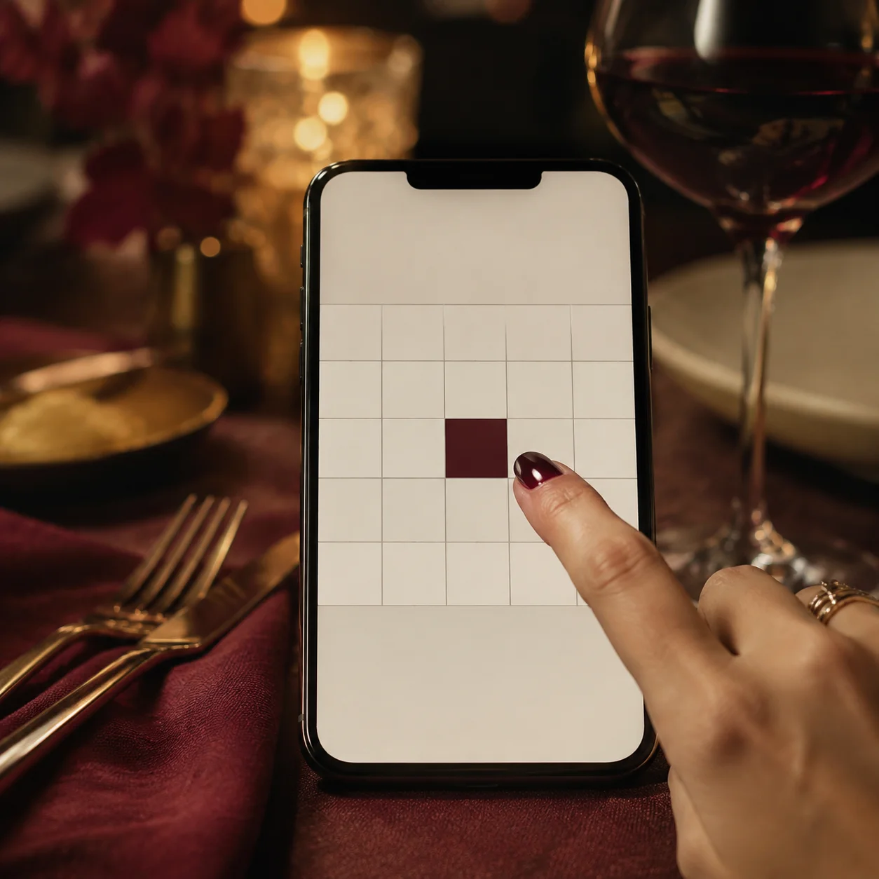 Choix d’un créneau de réservation sur téléphone